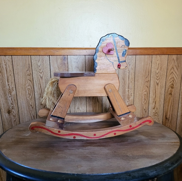 American made Other - SALE, ANTIQUE AMERICAN MADE WOODEN TOY ROCKING HORSE! DISCOUNT SHIPPING!!!!!!